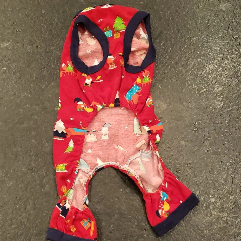 Dog Sweater & Christmas PJ's, Size: L & LX
